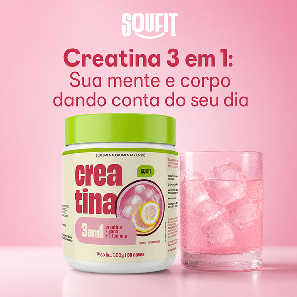 Creatina 3 em 1 - Pink Lemonade