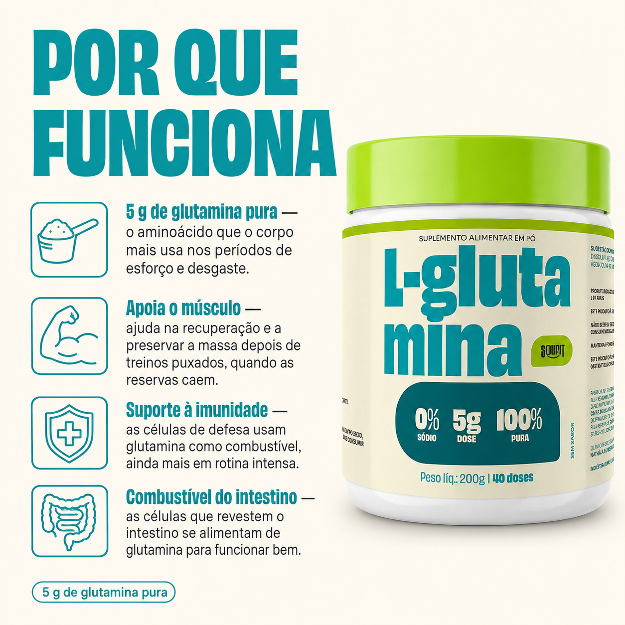L-Glutamina 200g