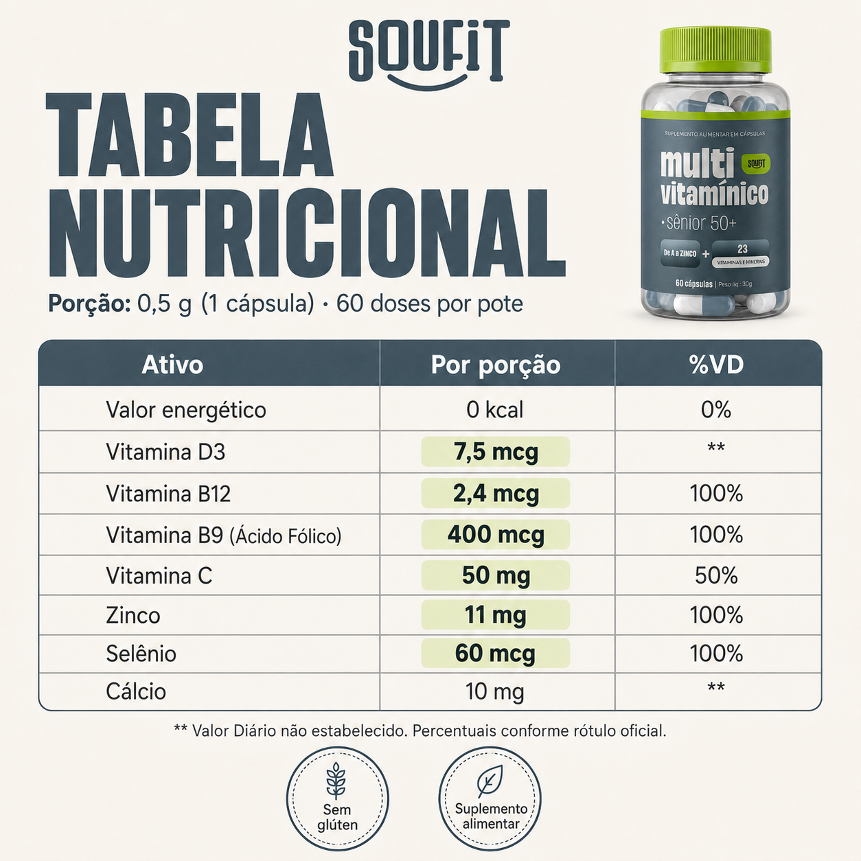 Multivitamínico Sênior 50+