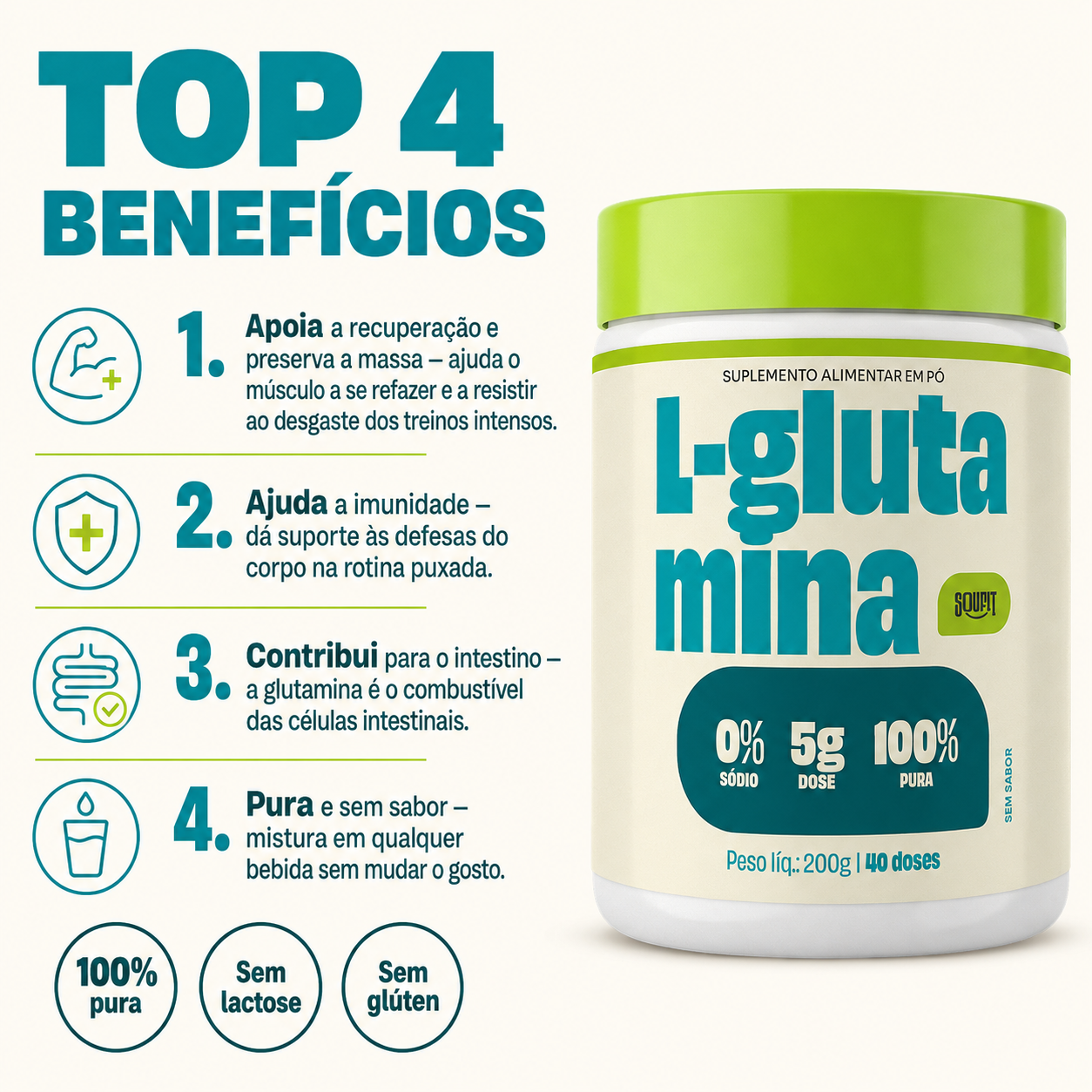 L-Glutamina 200g