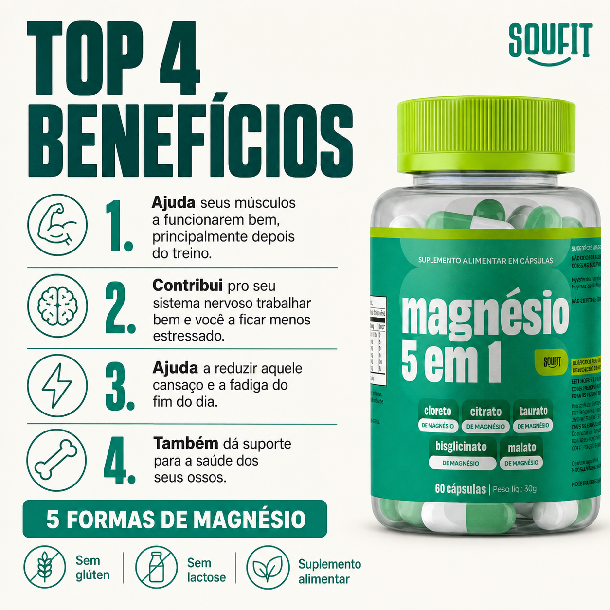 Magnésio 5 em 1