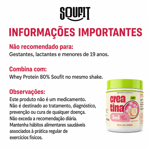 Creatina 3 em 1 - Pink Lemonade
