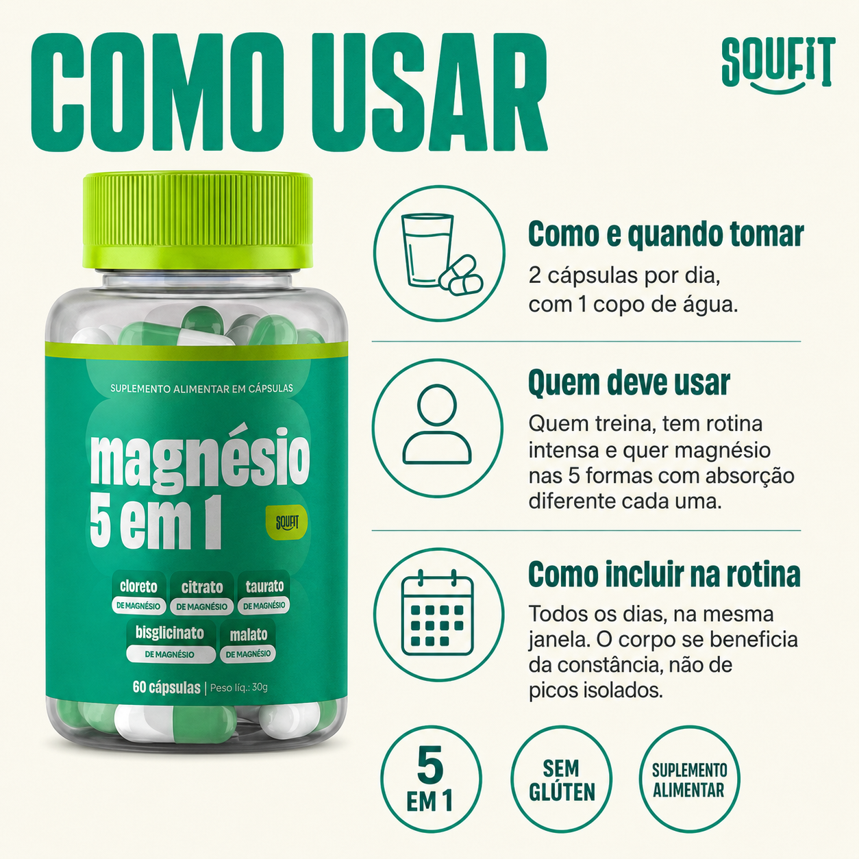 Magnésio 5 em 1