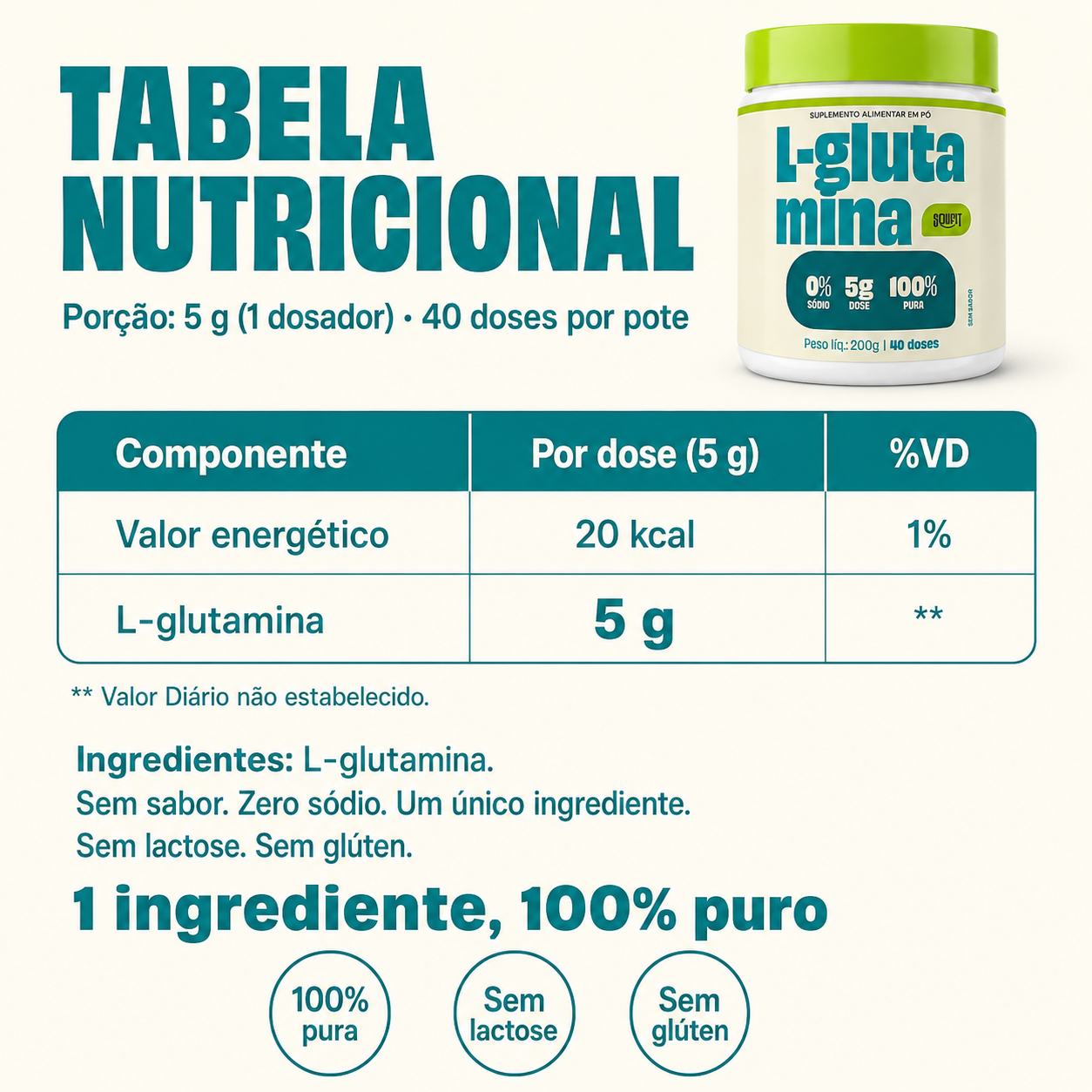 L-Glutamina 200g