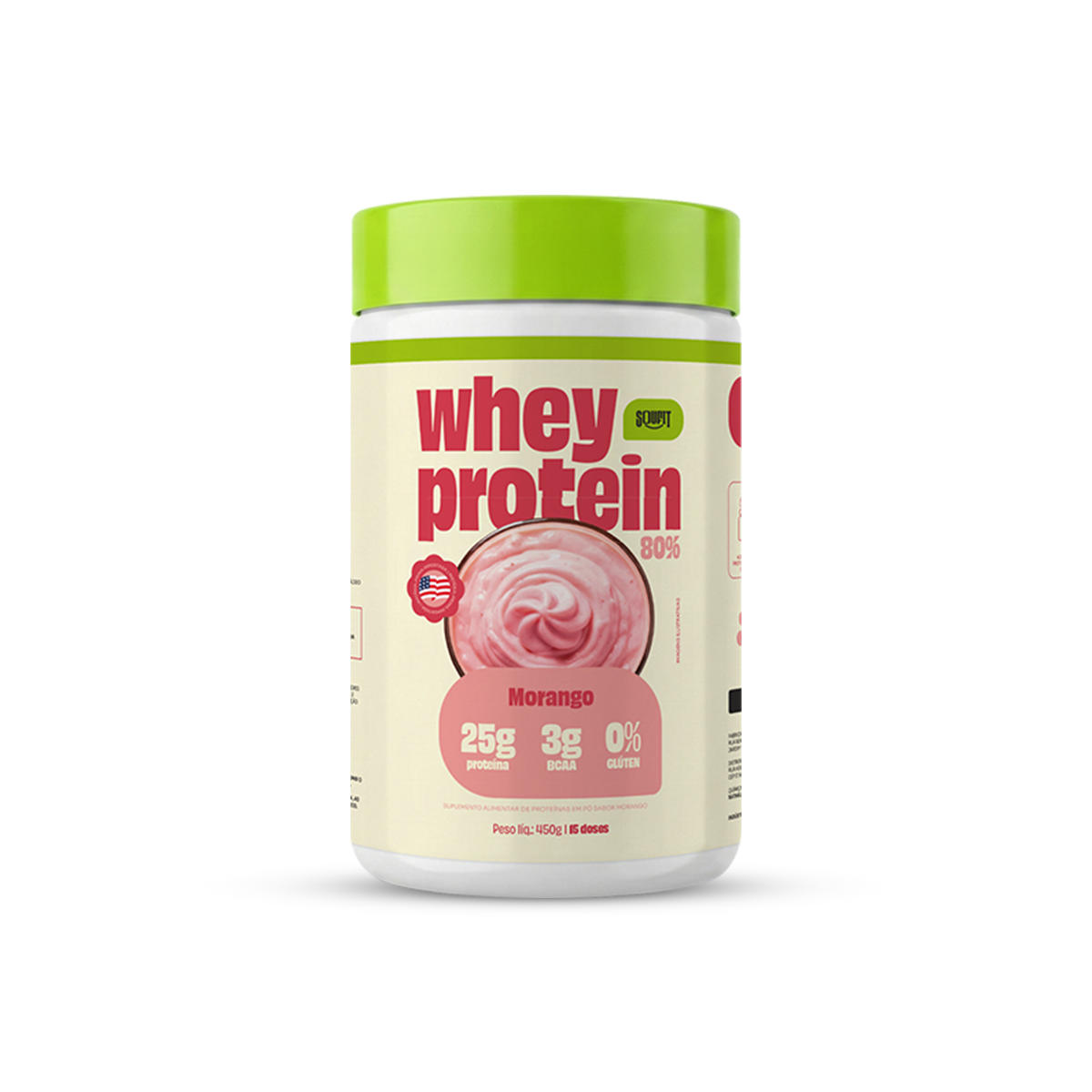 whey morango 450g