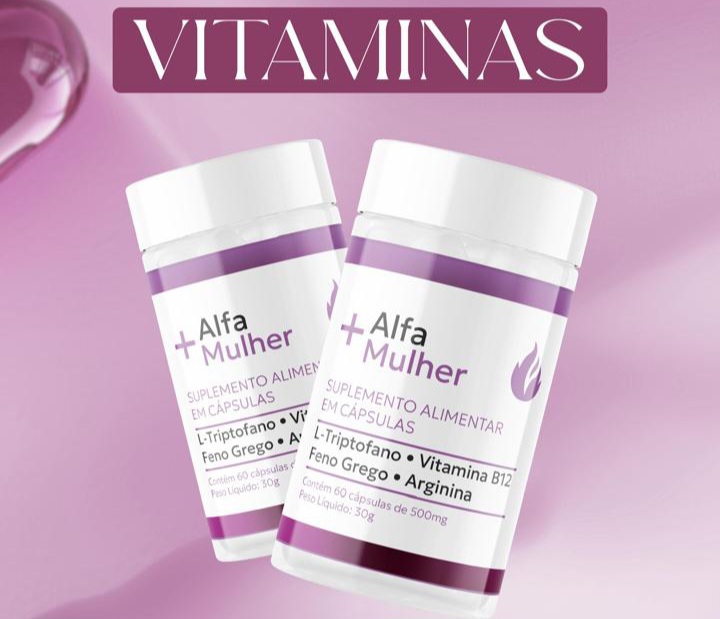 Kit 2 Alfa Mulher 60 Cápsulas 500Mg
